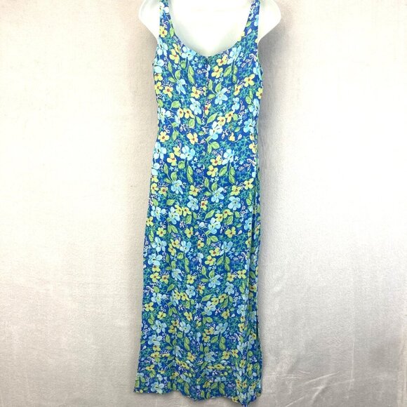 Vintage Y2K Sigrid Olsen Sport Floral Midi Sheath Dress Size 6 Sleeveless 2002 - Picture 2 of 16